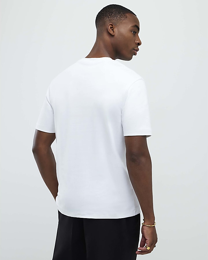 White Slim Fit T-Shirt