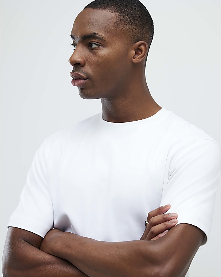 White Slim Fit T-Shirt