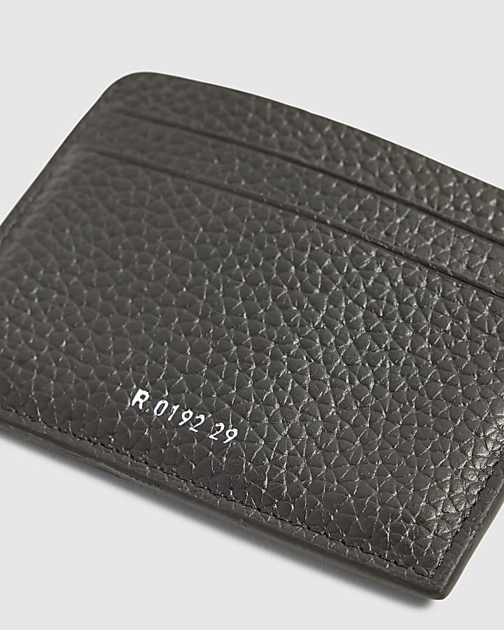 Black Pebbled Card Holder