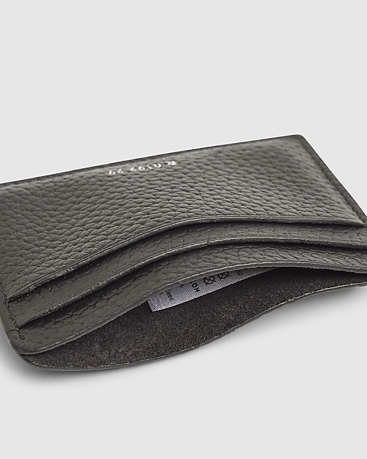 Black Pebbled Card Holder