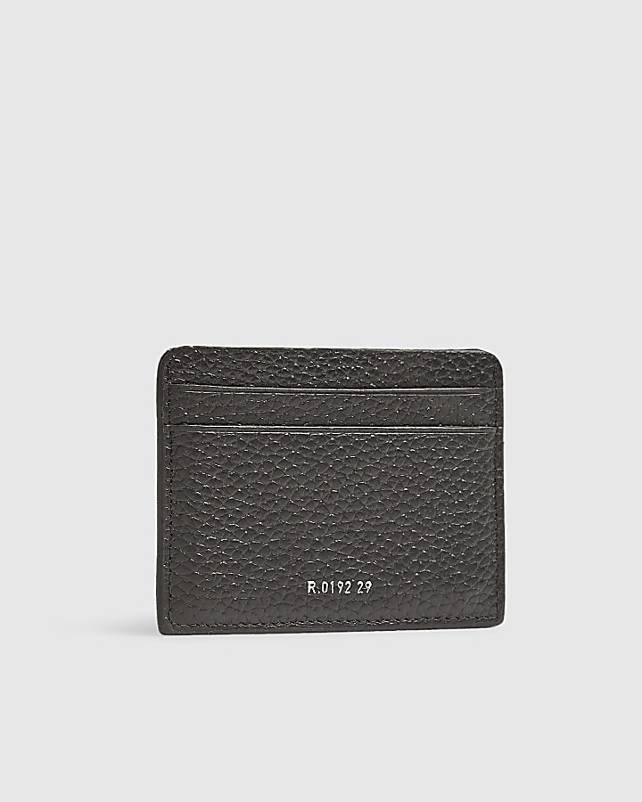 Black Pebbled Card Holder