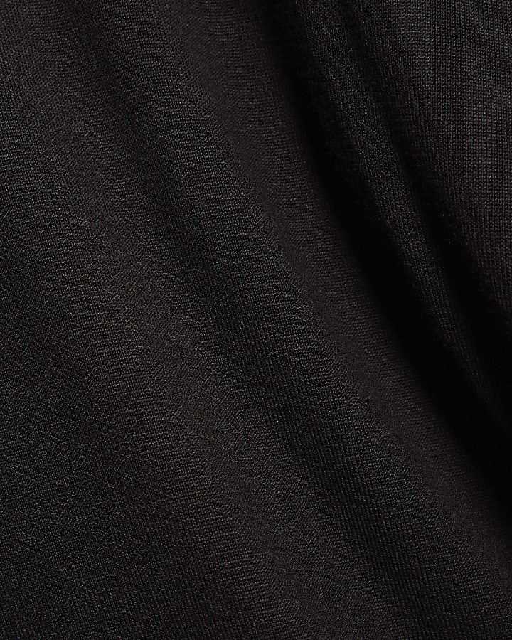 Black Slim Fit Roll Neck Jumper