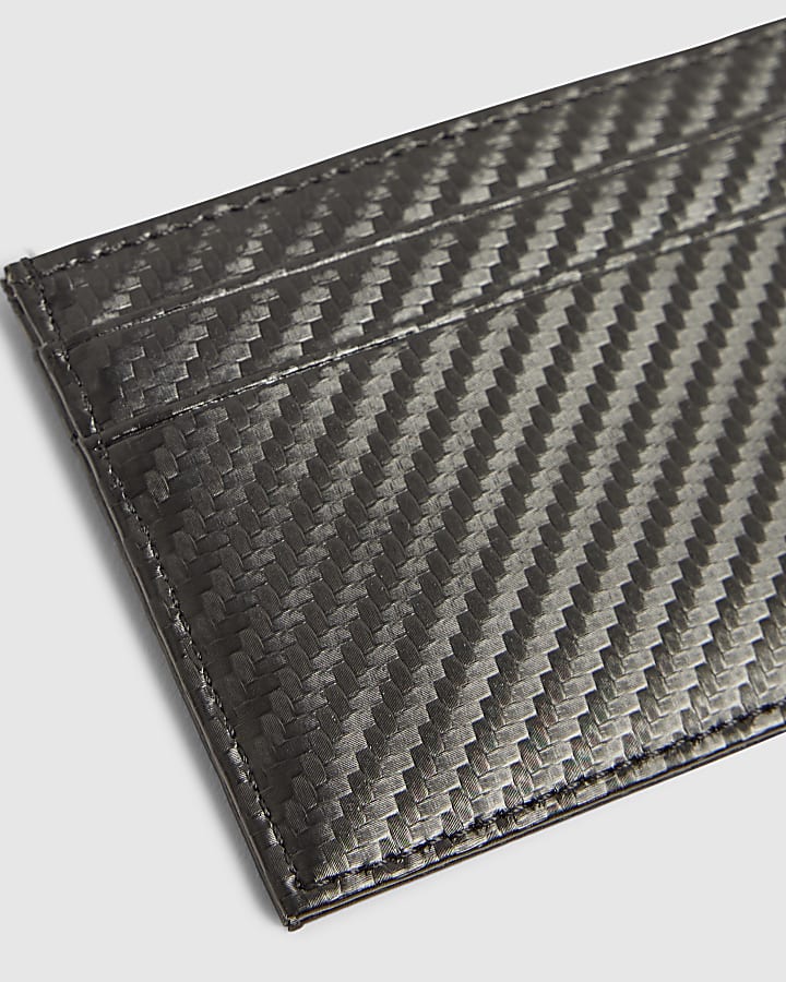 Black Geometric Card Holder
