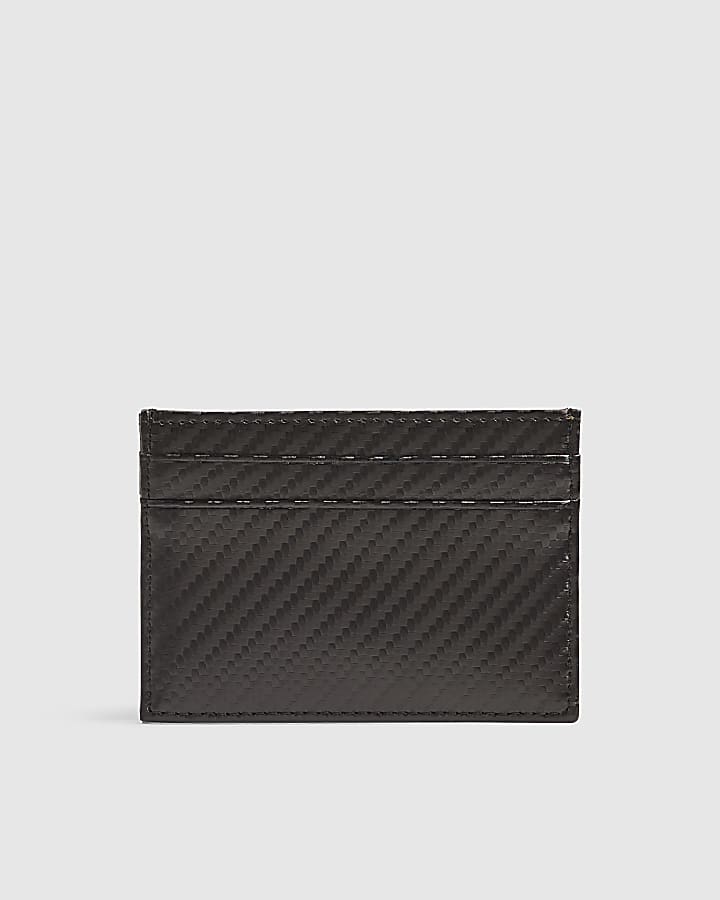 Black Geometric Card Holder