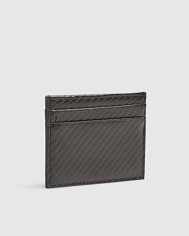 Black Geometric Card Holder