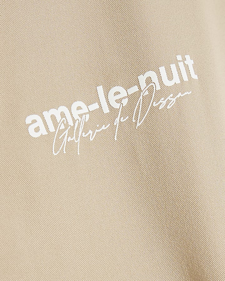 Beige Regular Fit Double Layer Shirt