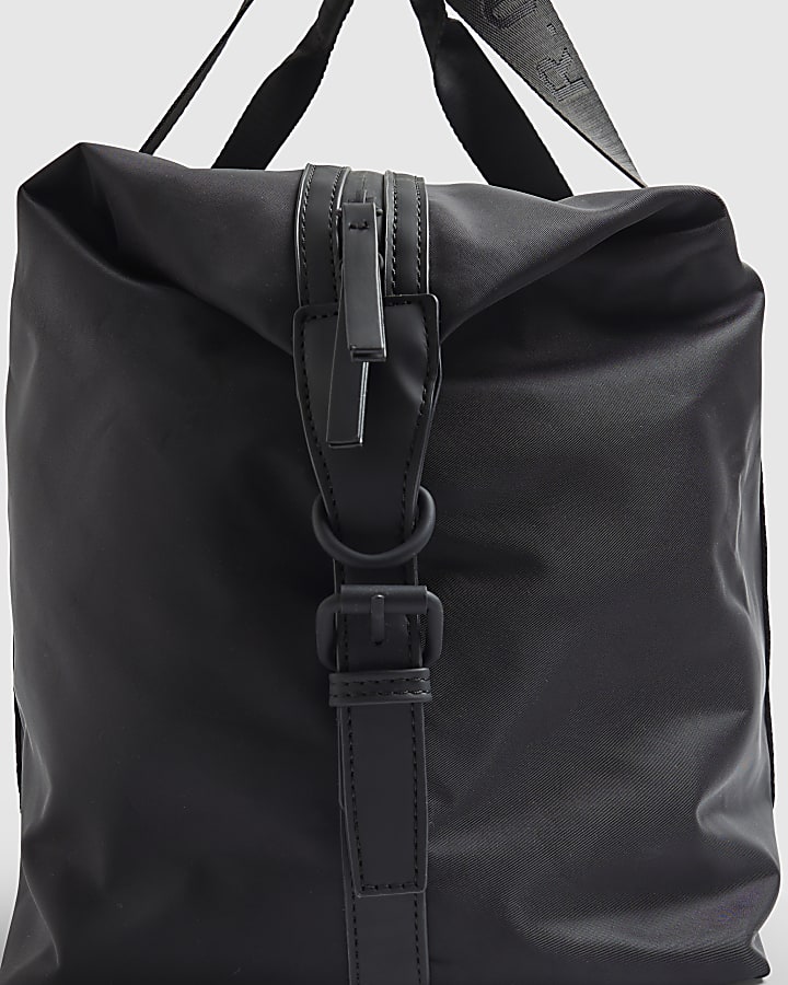 Black Nylon Holdall Gym Bag