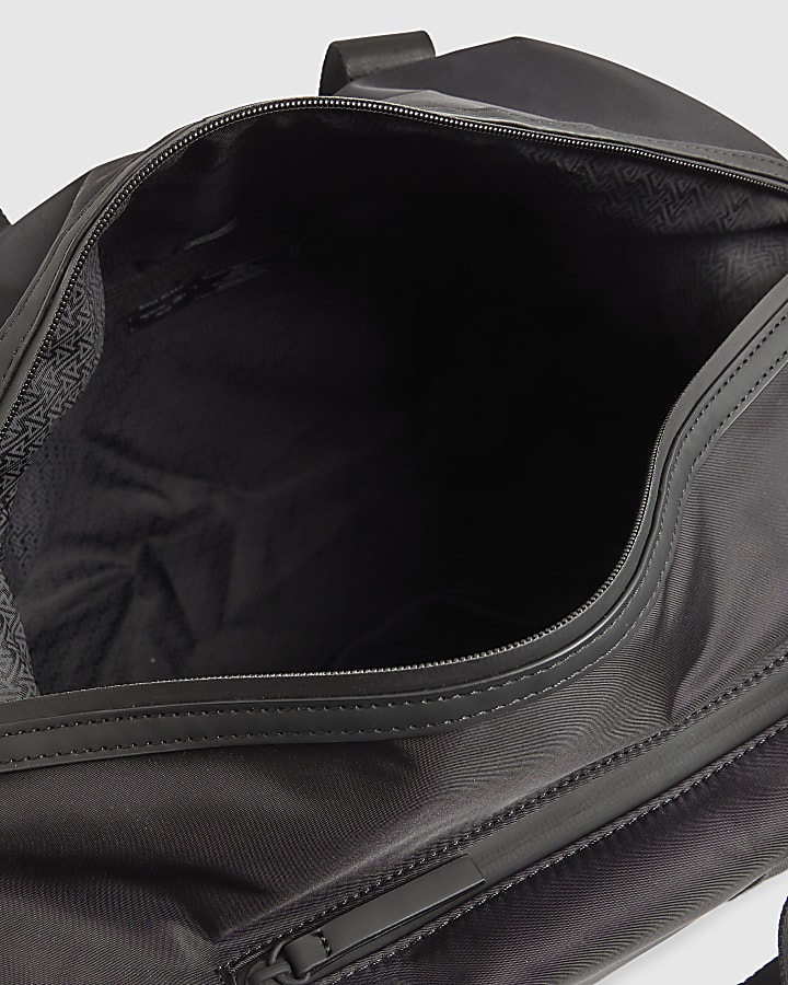 Black Nylon Holdall Gym Bag