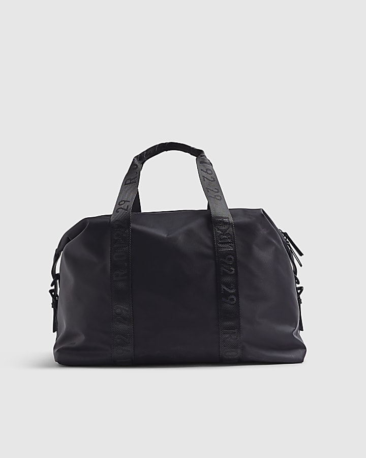 Black Nylon Holdall Gym Bag