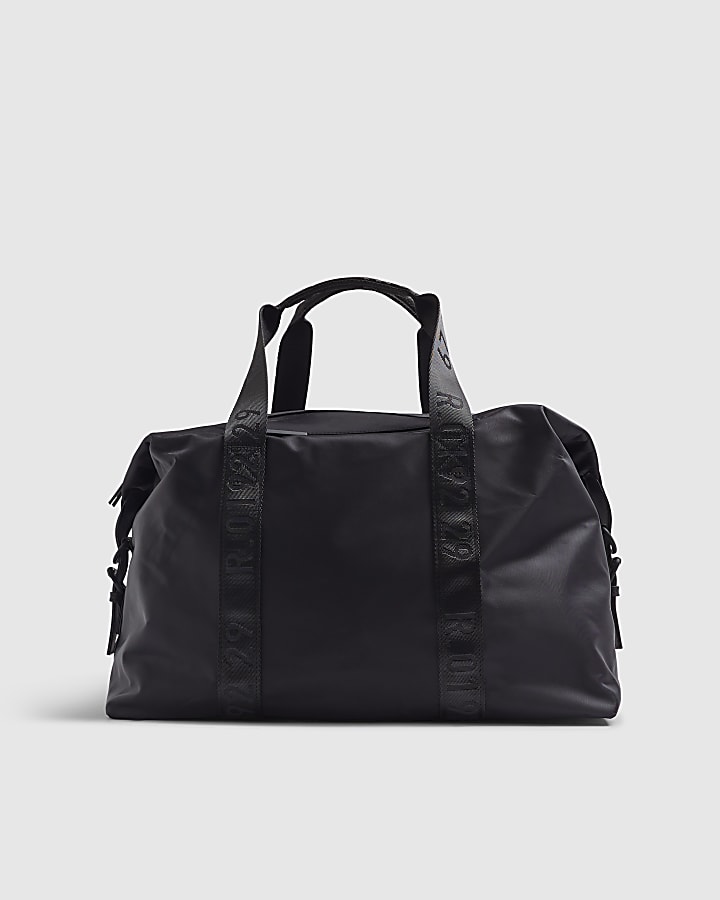 Black Nylon Holdall Gym Bag