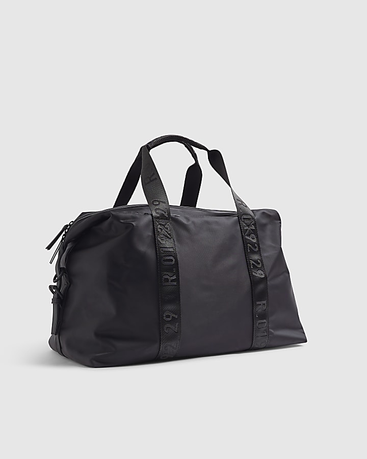 Black Nylon Holdall Gym Bag