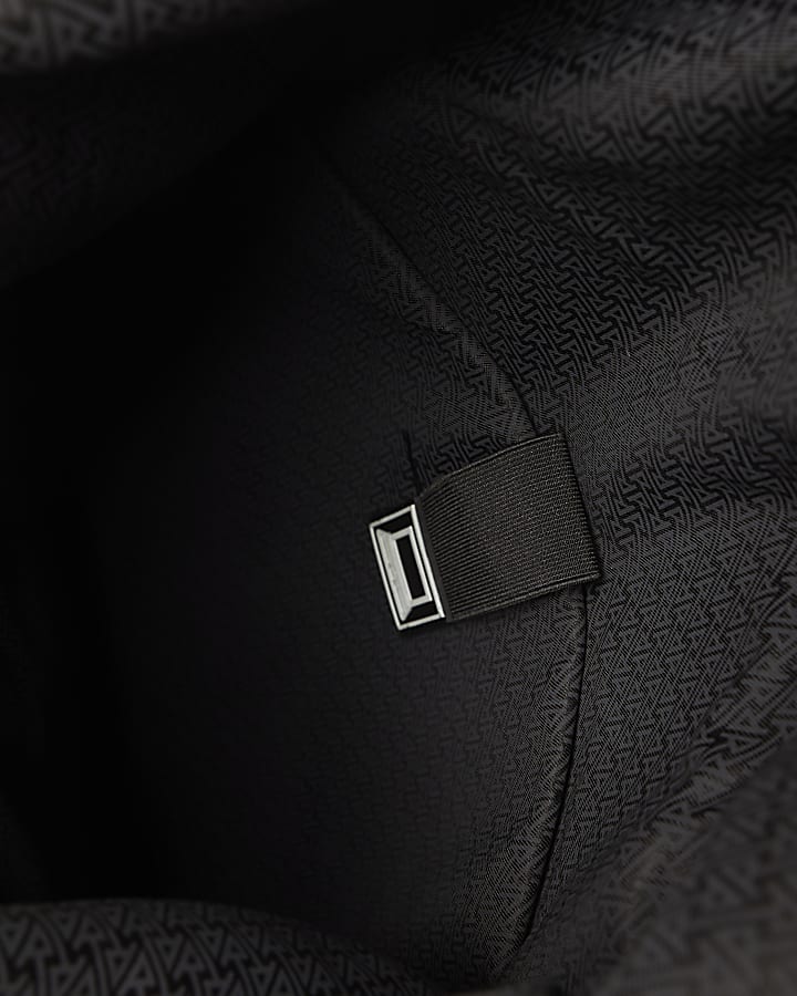 Black Roll Top Backpack