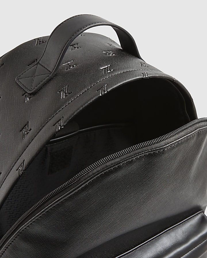Black RR Monogram Rucksack