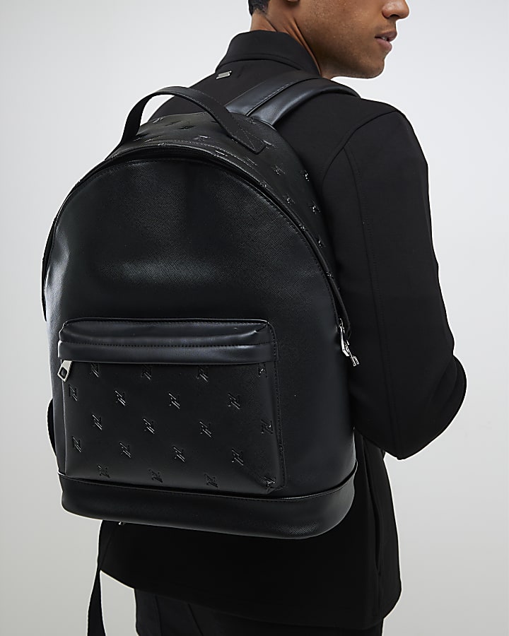 Black RR Monogram Rucksack