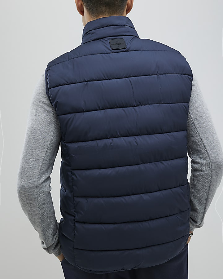 Navy Puffer Gilet