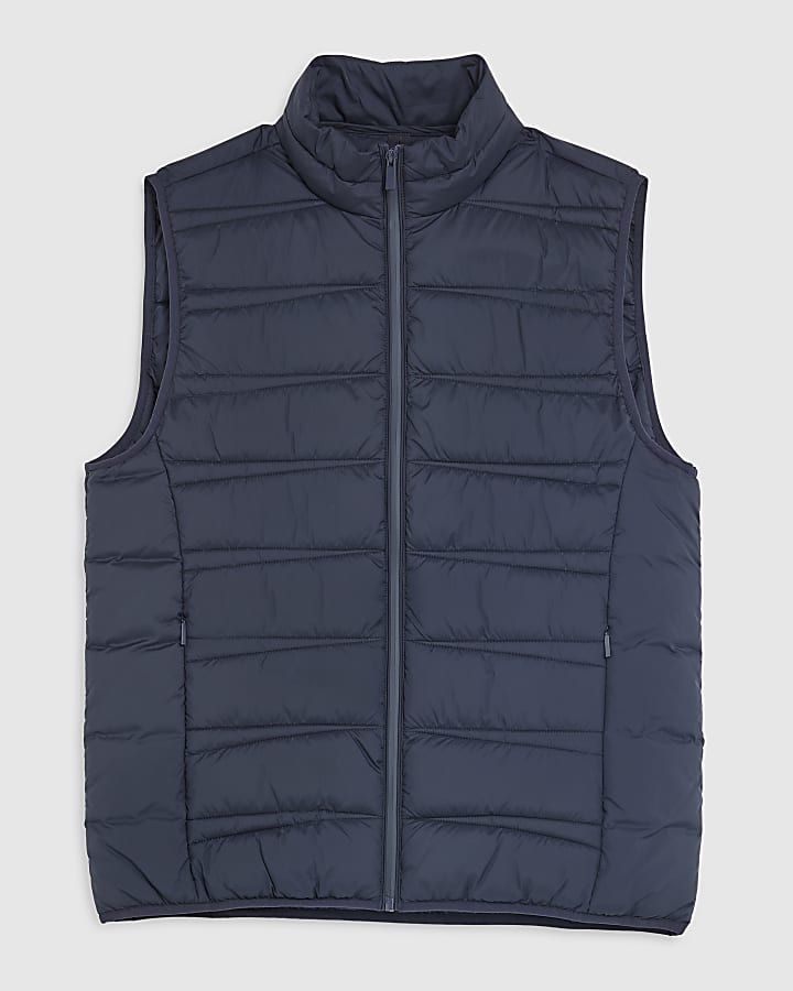 Navy Puffer Gilet