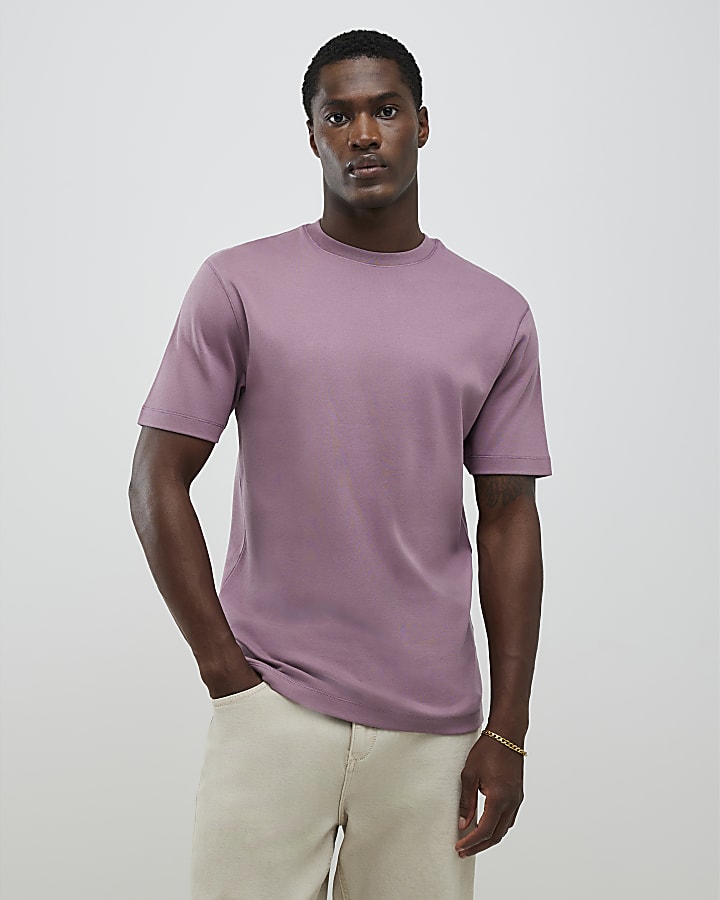 Blue Slim Fit Pack Of 4 T-Shirts