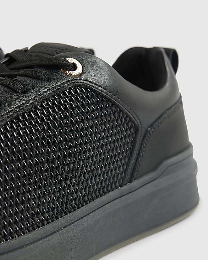 Black Lace Up Trainers
