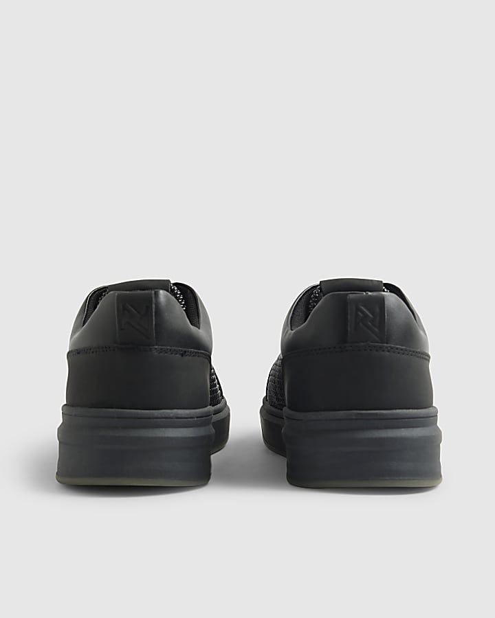 Black Lace Up Trainers