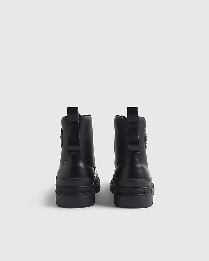 Black Quilted Boots