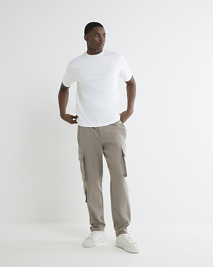 Grey Slim Fit Pack Of 3 T-Shirt 