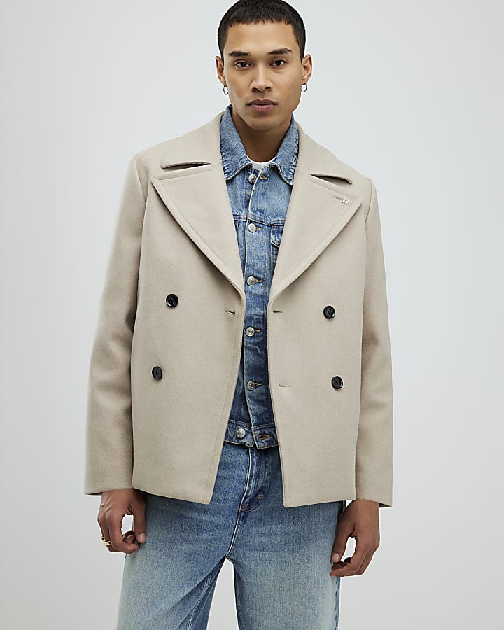 Beige Peacoat