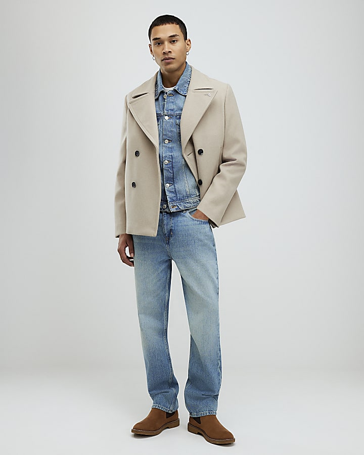 Beige Peacoat