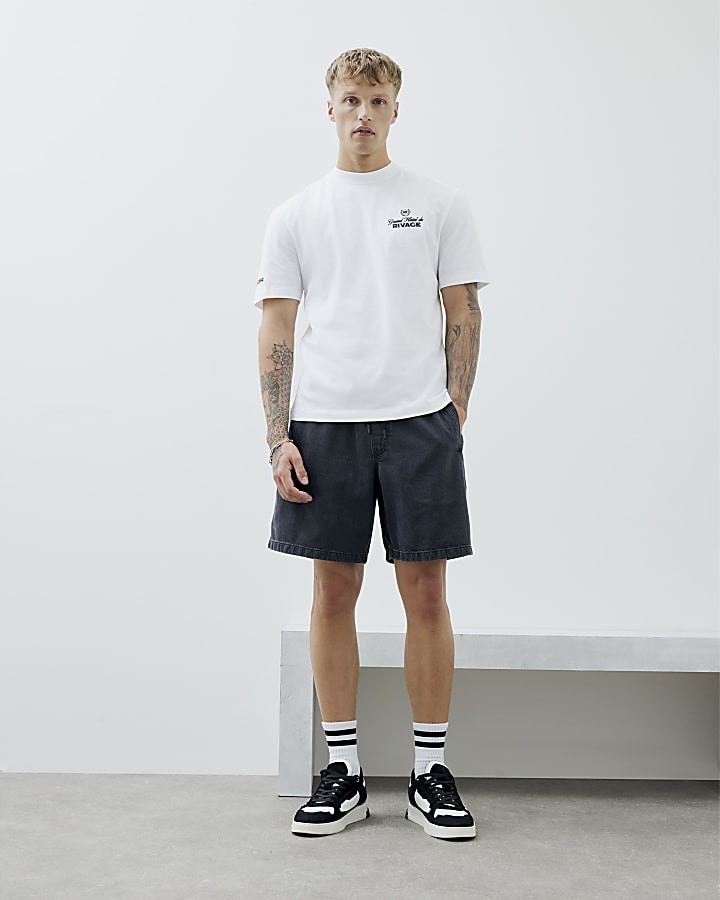 White Regular Fit Grand Hotel T-Shirt