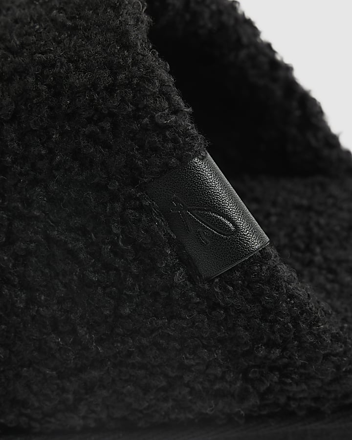 Black Borg Mule Slippers