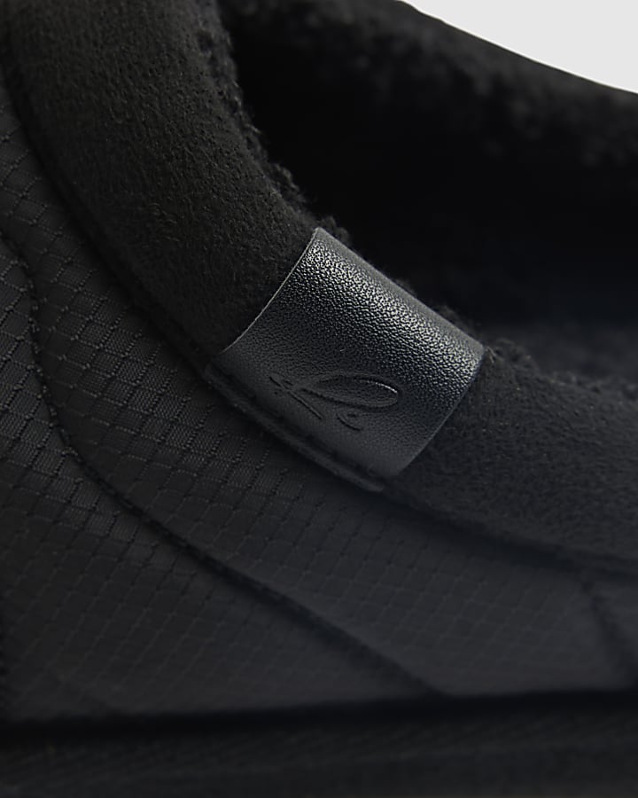 Black Quilted Slipper