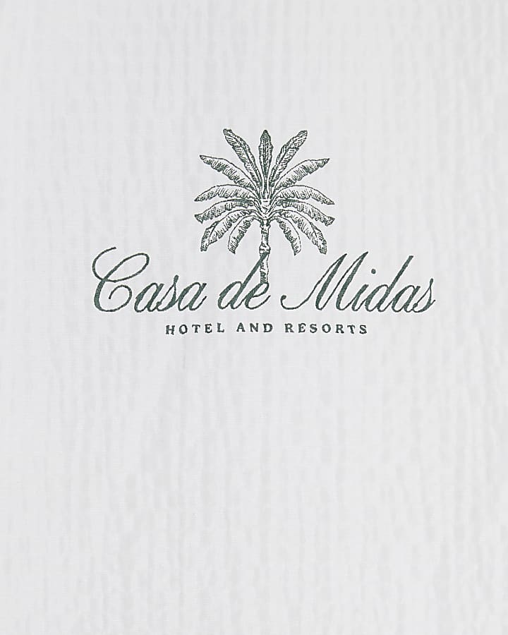 White Regular Fit Casa De Midas Shirt