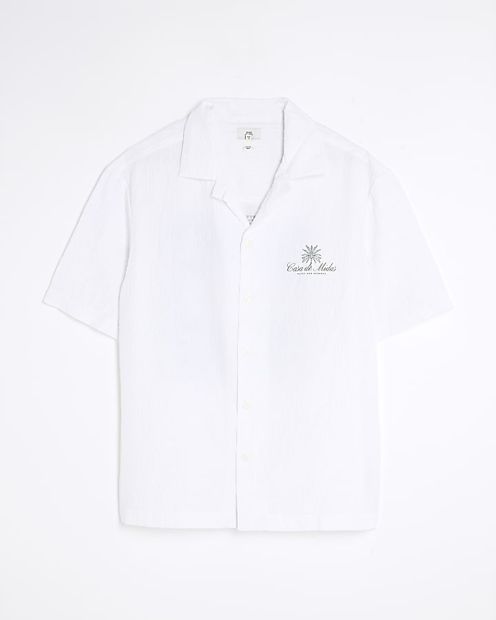 White Regular Fit Casa De Midas Shirt