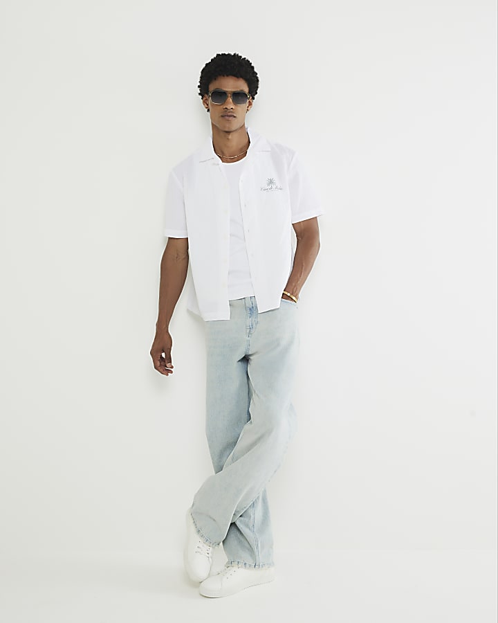 White Regular Fit Casa De Midas Shirt