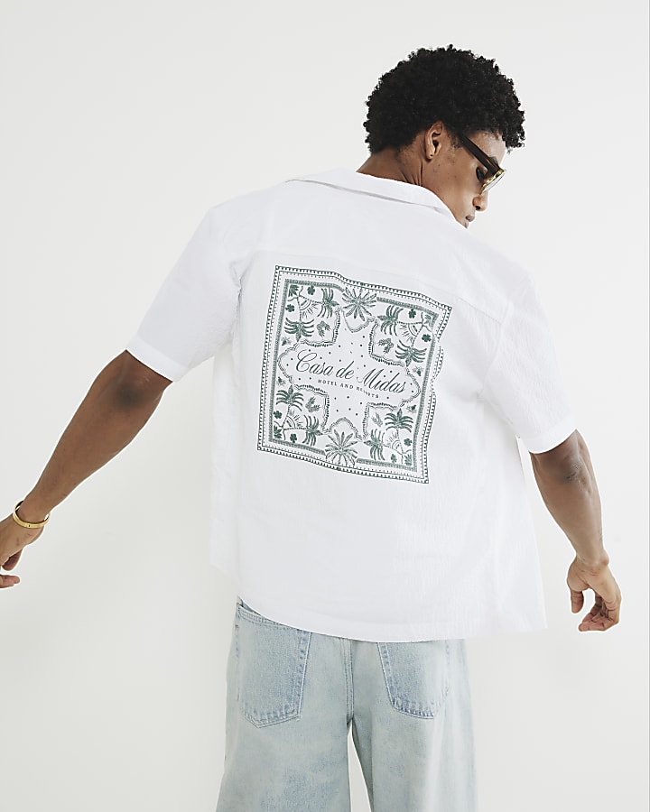 White Regular Fit Casa De Midas Shirt