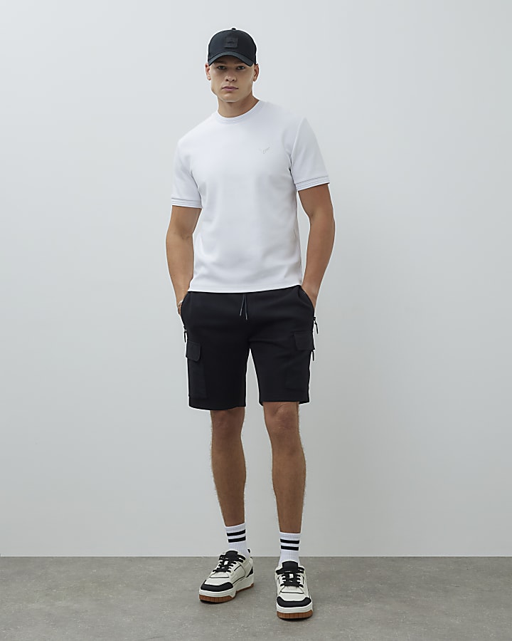 White Slim Fit Short Sleeve T-Shirt