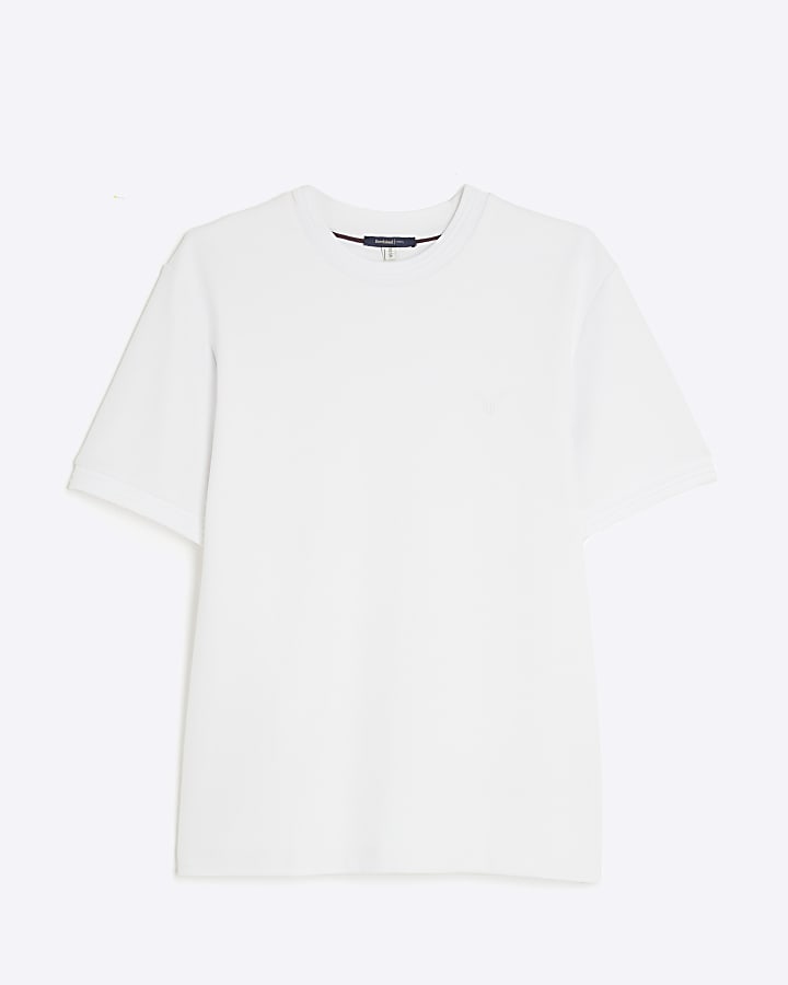 White Slim Fit Short Sleeve T-Shirt