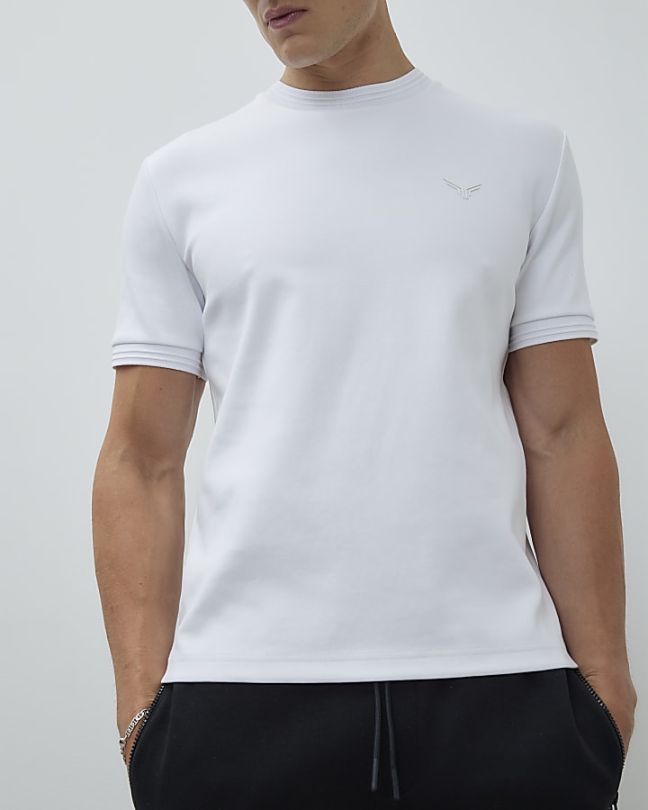 White Slim Fit Short Sleeve T-Shirt