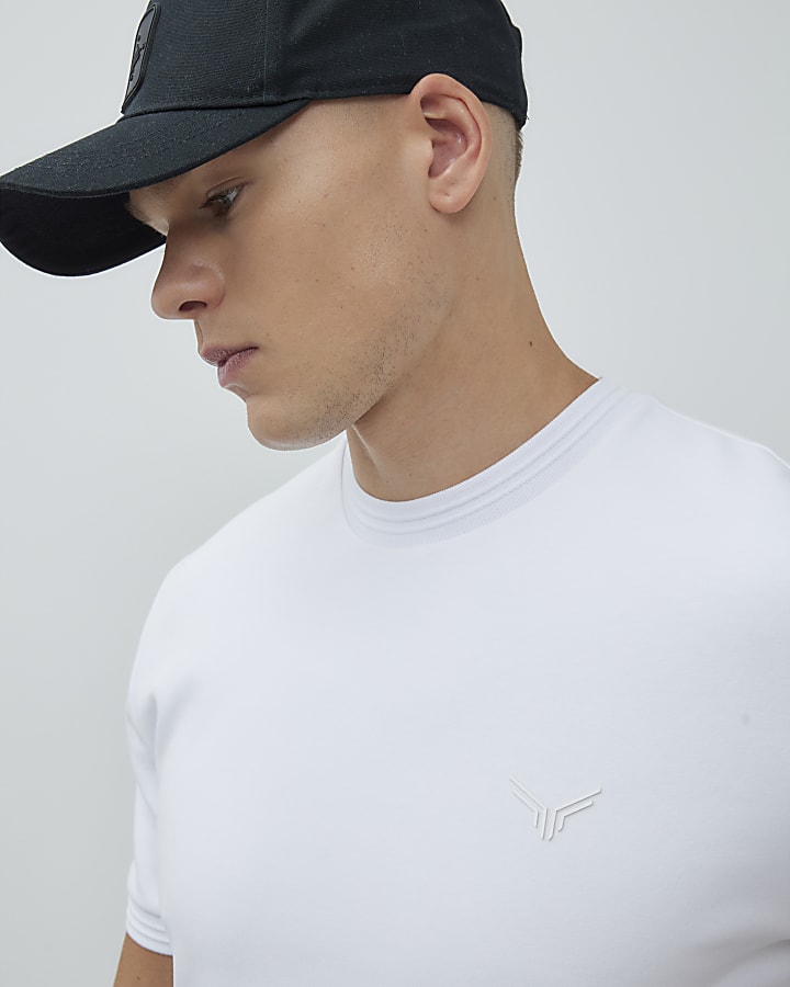 White Slim Fit Short Sleeve T-Shirt