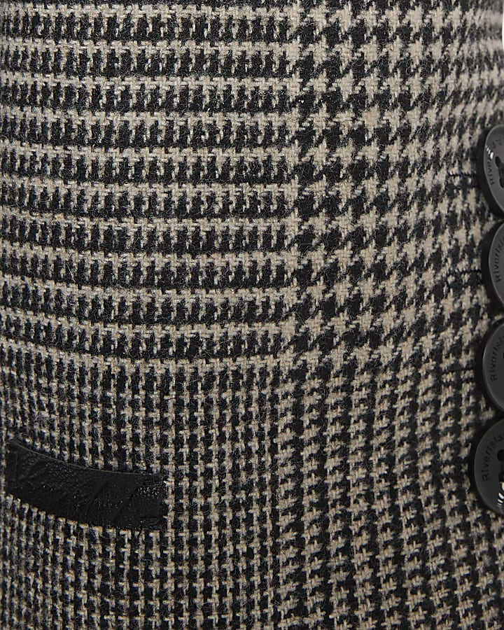 Grey Check Overcoat