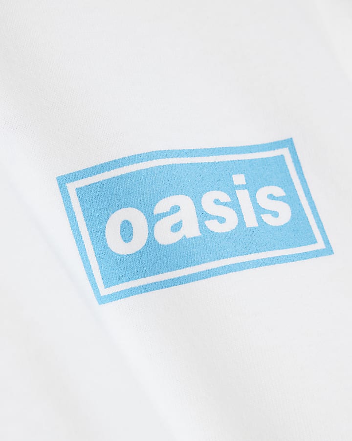 White Regular Fit Oasis Definitely T-Shirt