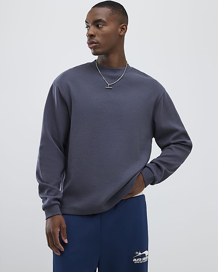 Grey Regular Fit Sweatshirt