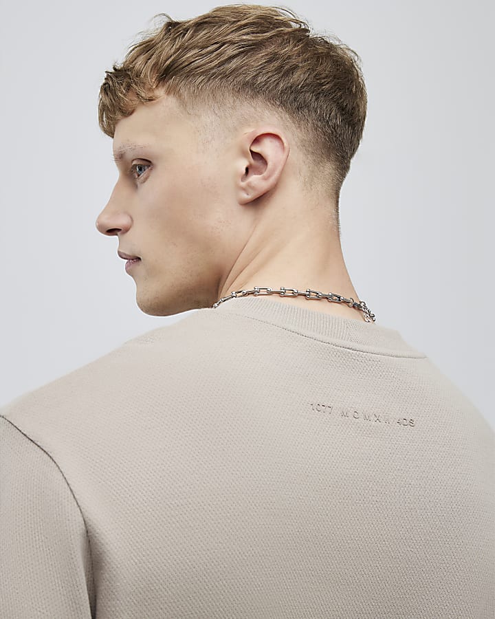 Brown Regular Fit Sweatshirt