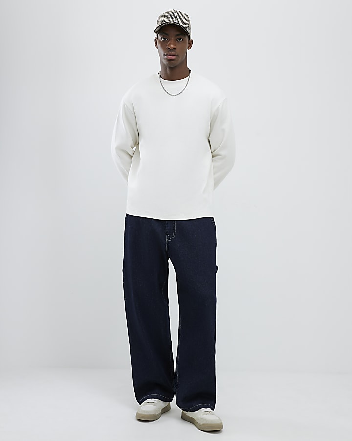 Ecru Regular Fit Sweatshirt