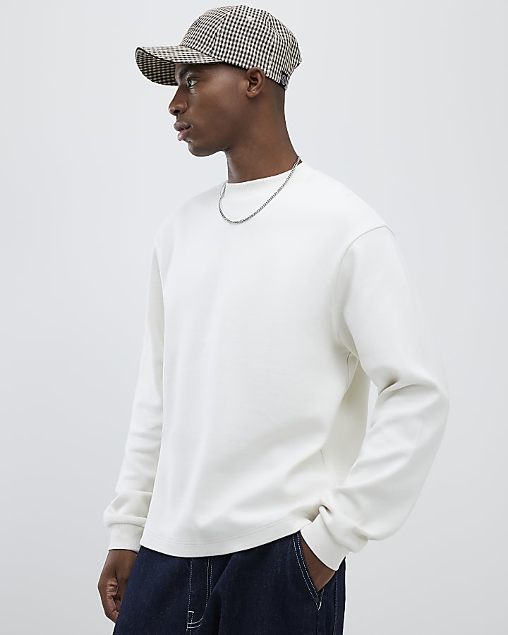 Ecru Regular Fit Sweatshirt