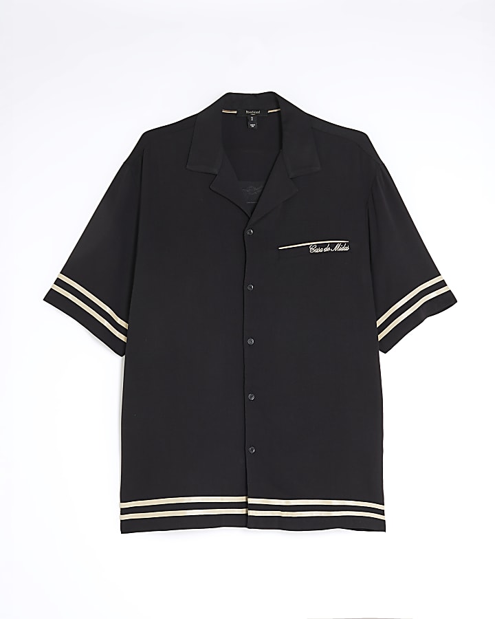 Black Regular Fit Casa de Midas Shirt