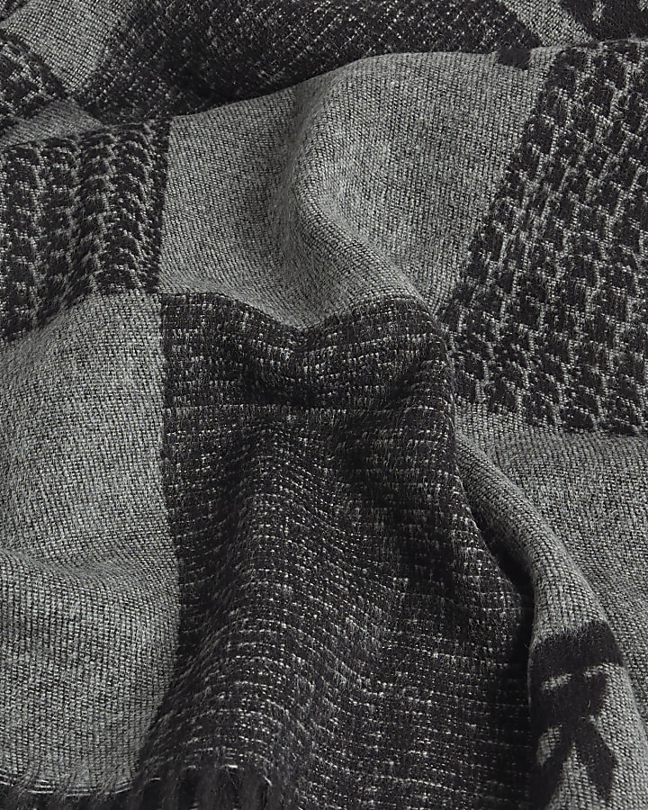 Black Checkerboard Scarf