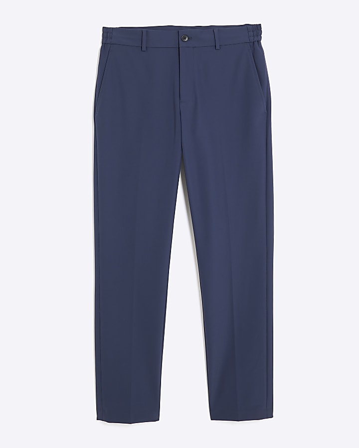 Navy Skinny Fit Suit Trousers