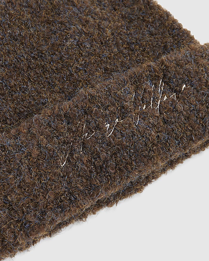 Brown Boucle Beanie