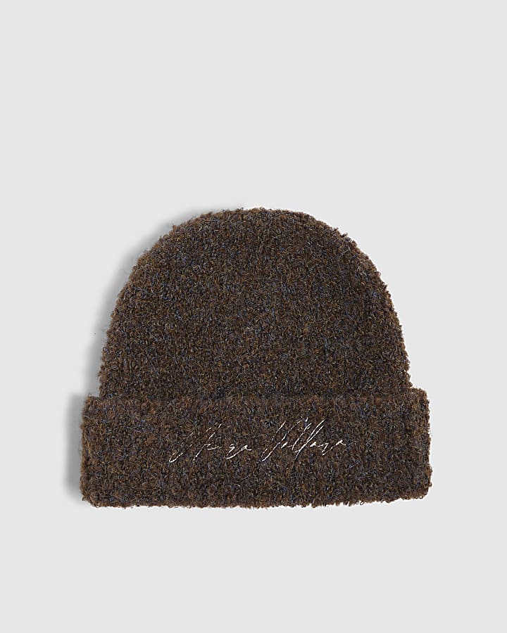 Brown Boucle Beanie