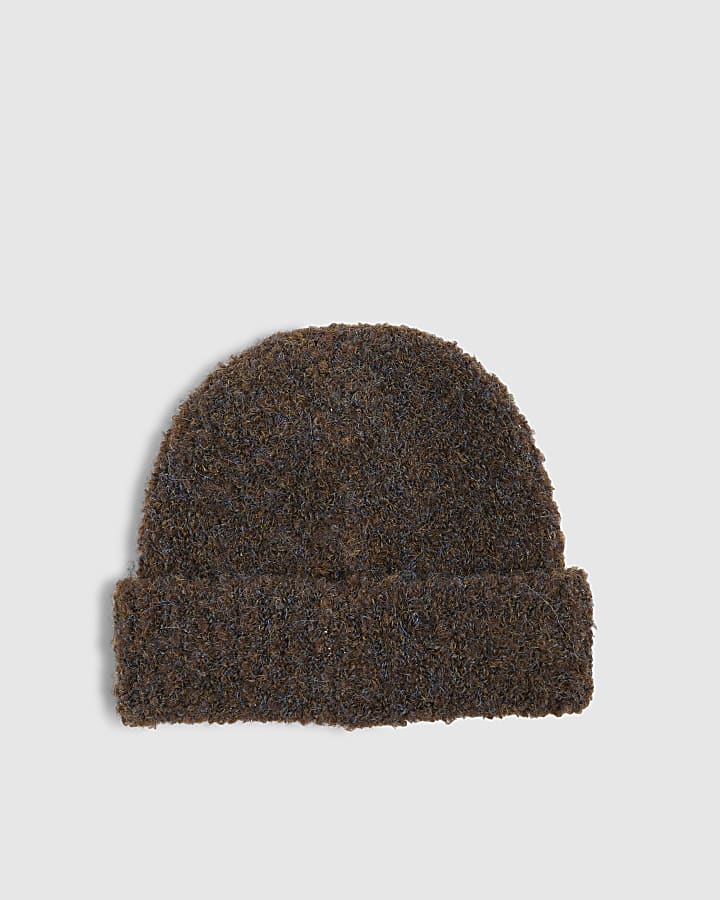 Brown Boucle Beanie